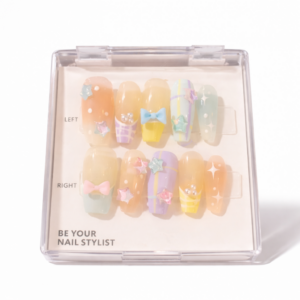 Pastel Dream Bow Nails Set